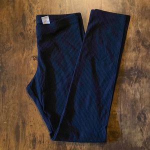 Girls Black Ribbed Leggings Old Navy 10/12